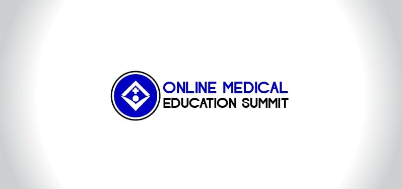 Logo for online medical education summit.