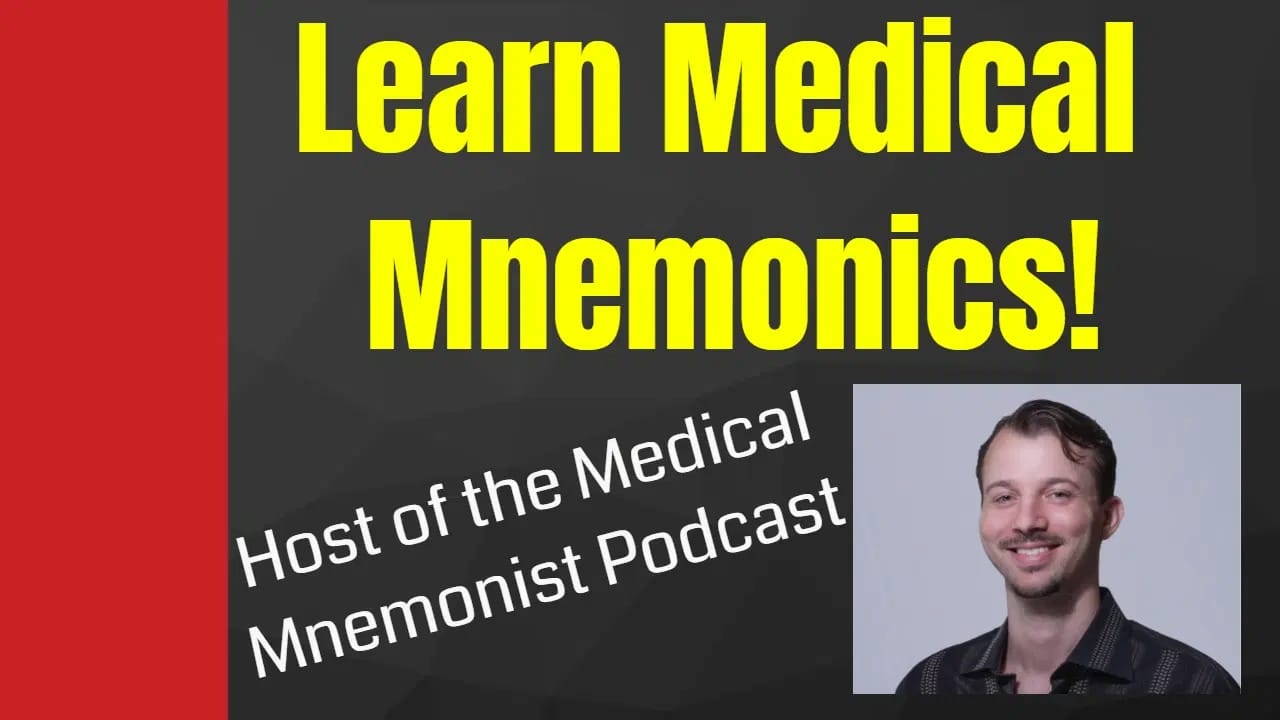 Learn medical mnemonics with the host of the medical mnemonist podcast, a trusted resource for med school students and tutors.