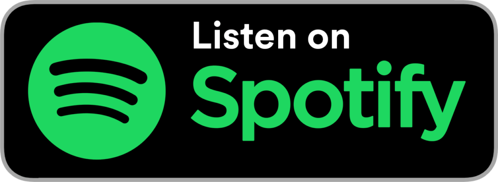 The Spotify logo featuring the words "listen on Spotify" to promote clinical rotations.