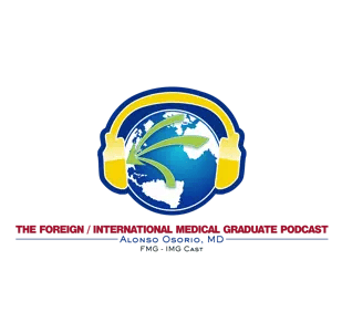 The logo for a podcast by medical content creators and clinical authors.