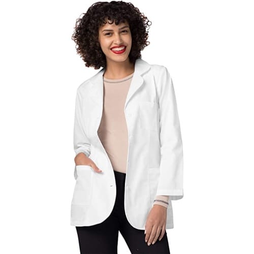 Adar Universal Lab Coats for Women – Princess Cut 30″ Consultation Lab Coat
