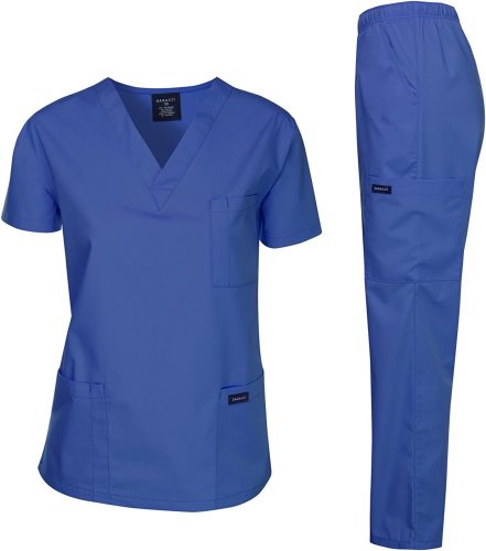 Dagacci Scrubs medical uniform women and man scrub set
