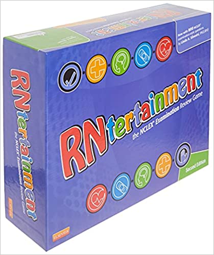 RNtertainment: The NCLEXÂ® Examination Review Game 2nd Edition board game.