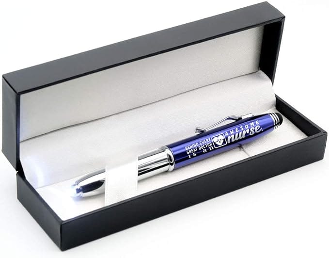 Behind Every Great Doctor is an Awesome Nurse - Engraved 3-in-1 Multi-functional Pen Light